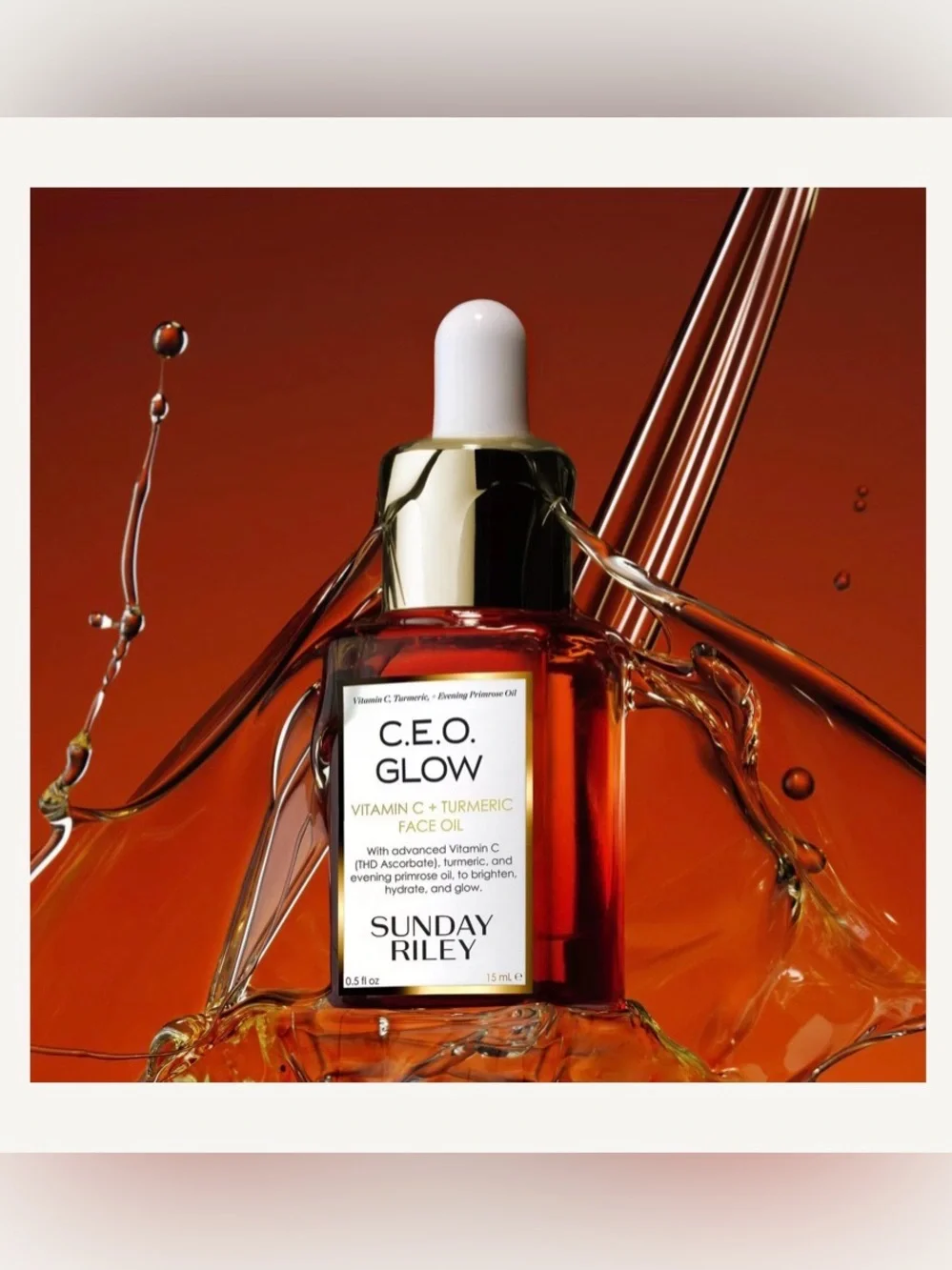 Sunday Riley C.E.O. Glow Face Oil — Gold & Amber